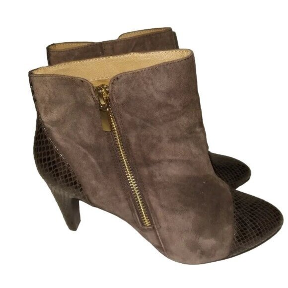Sofft Brown Suede Booties - Picture 1 of 5